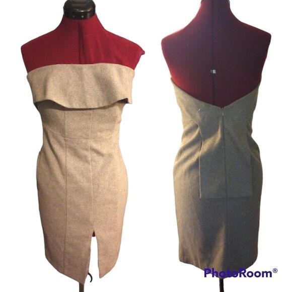 ✨New C.Luce wool strapless bodycon mini - Picture 1 of 12